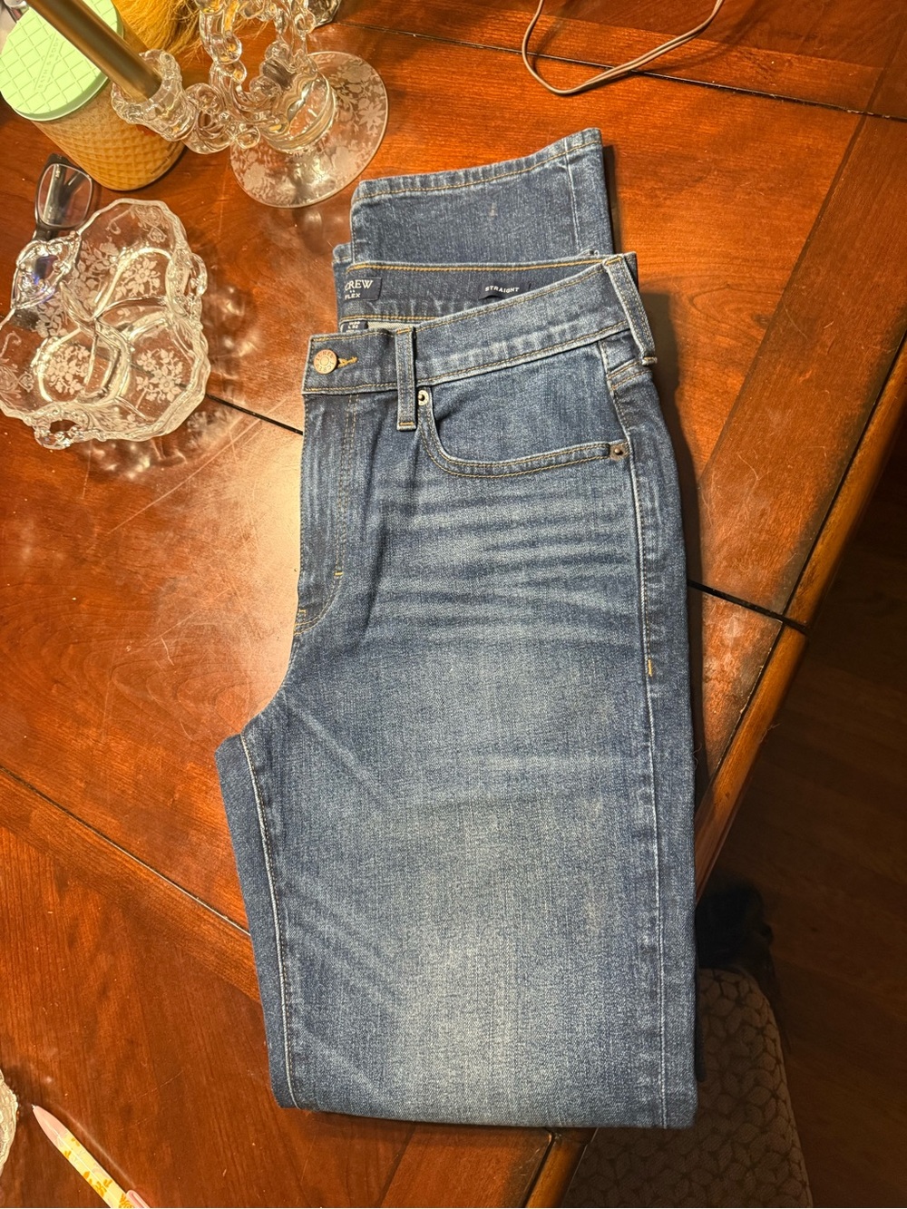 Men’s J. Crew Mid-Blue Straight Leg Jeans